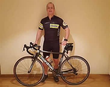 Giles Cunnick cycle ride